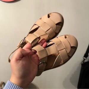 Beige Strappy Sandals